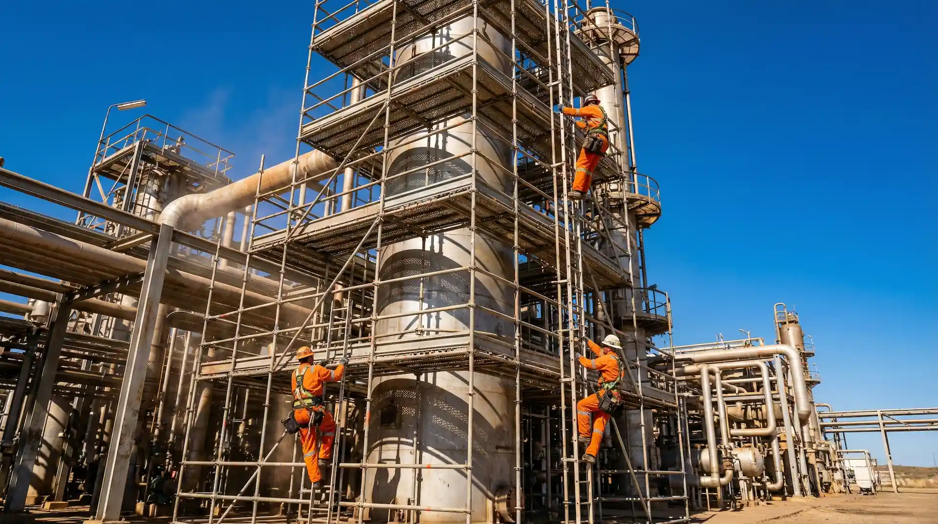Gelsenkirchen Refinery - scaffolding work