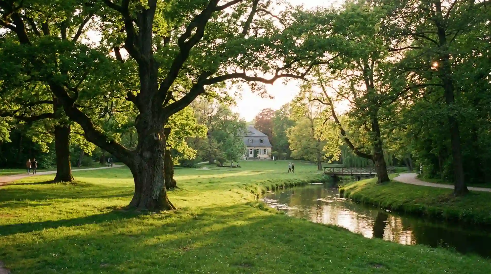 Historic Park on the Ilm in Weimar — recreational area after work shifts